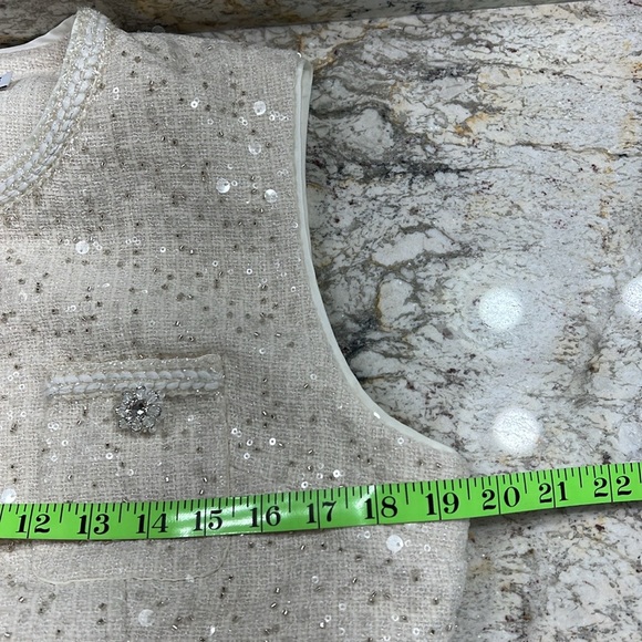 Self-Portrait White Midi A-Line Skirt - Picture 13 of 16